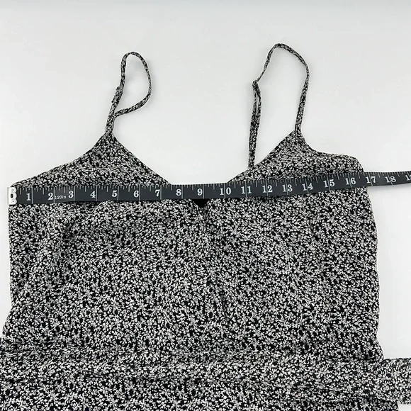 Abercrombie & Fitch Charcoal Floral Midi Dress - Picture 6 of 10